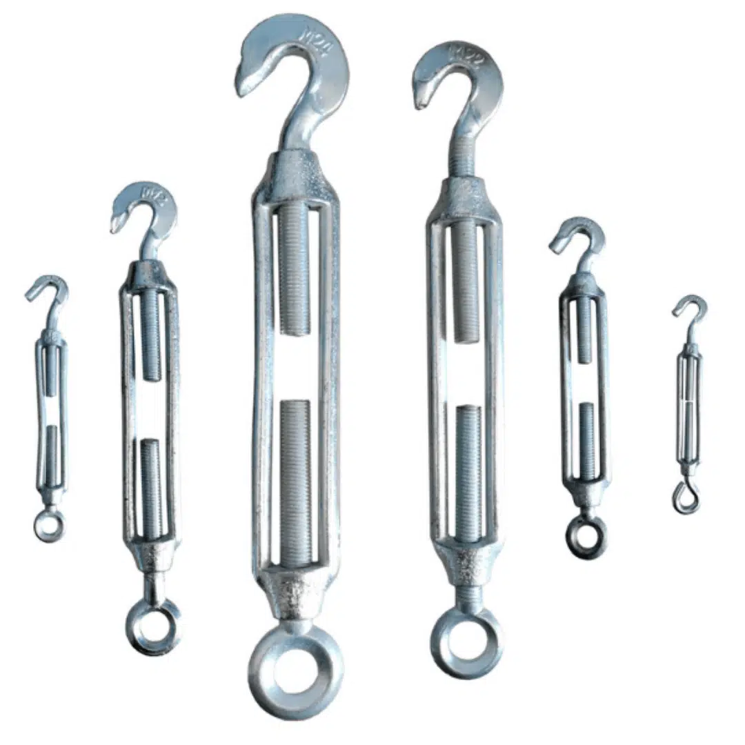 Galvanizli Gerdirme Kanca – Turnbuckle Tel Halat Gergi (1 Adet)